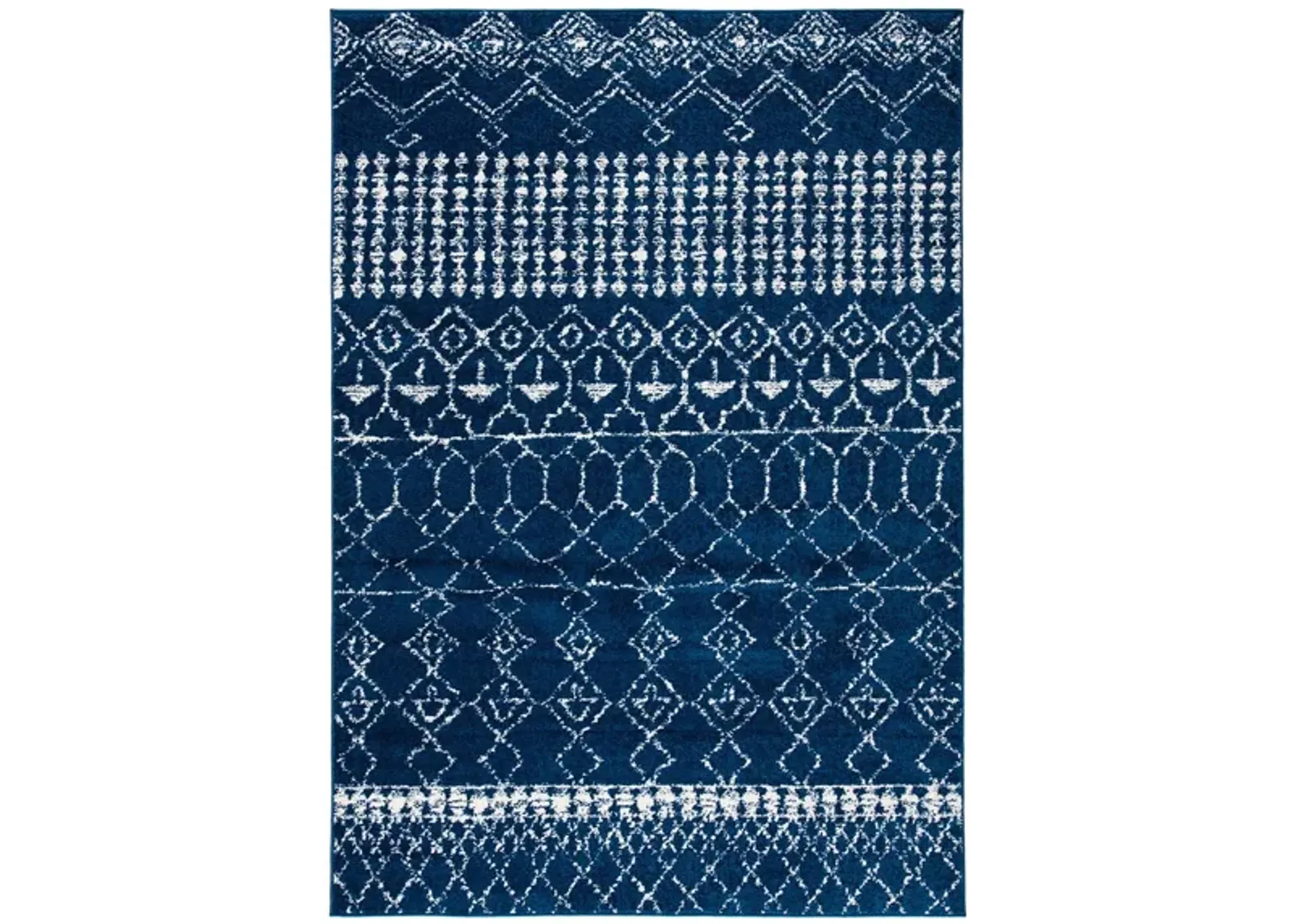 Tulum Area Rug in Navy/Ivory by Safavieh