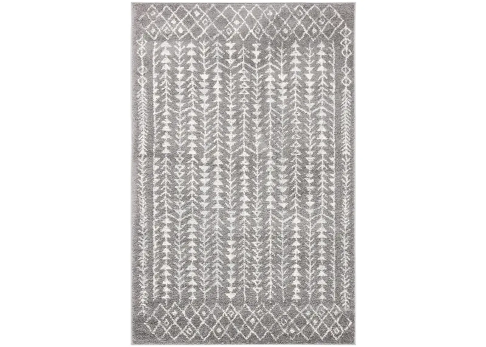 Tulum Area Rug in Dark Gray/Ivory by Safavieh