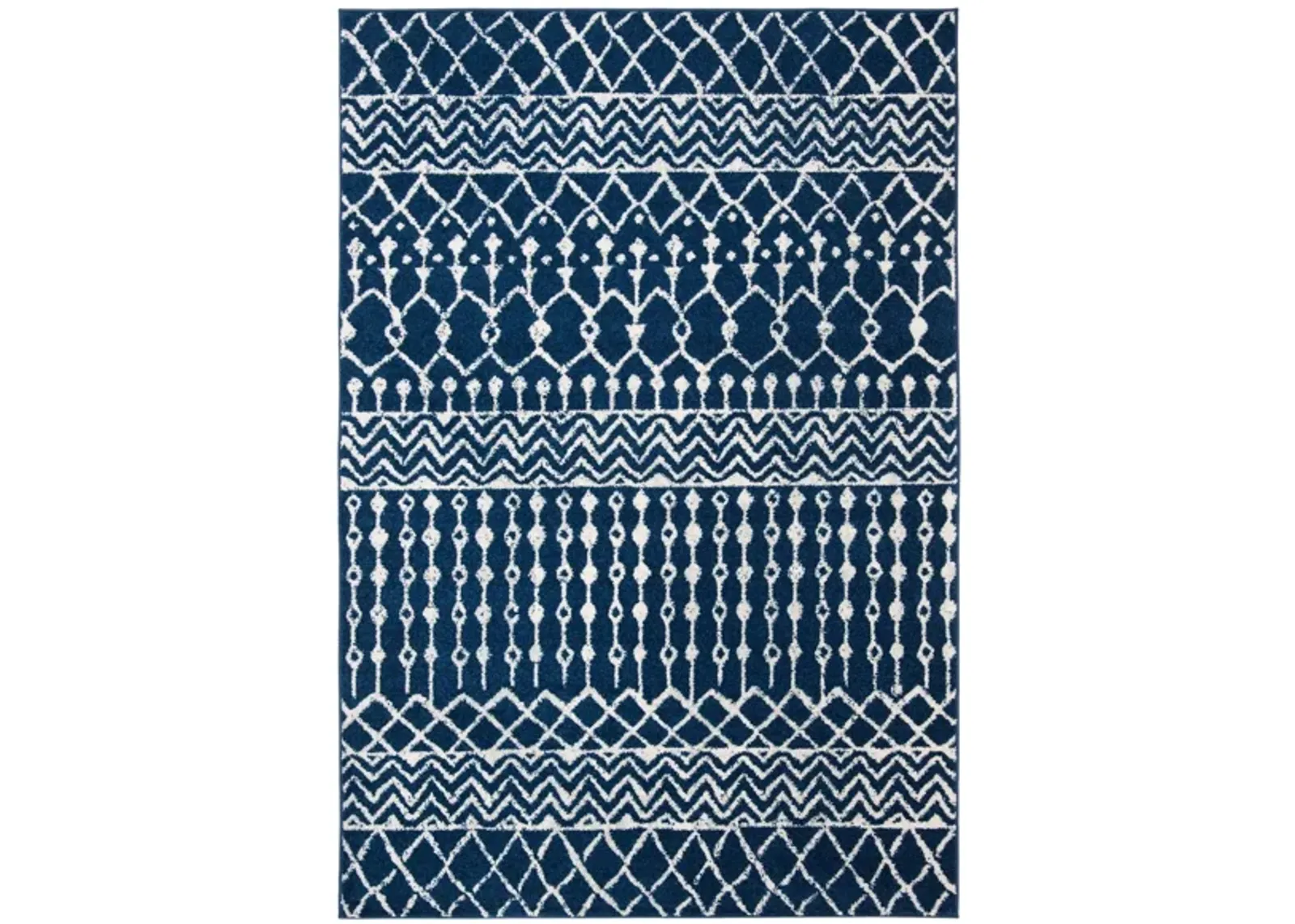 Tulum Area Rug in Navy/Ivory by Safavieh