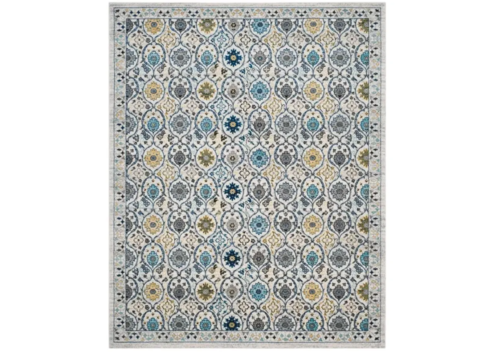 Evoke Area Rug in Ivory/Blue by Safavieh