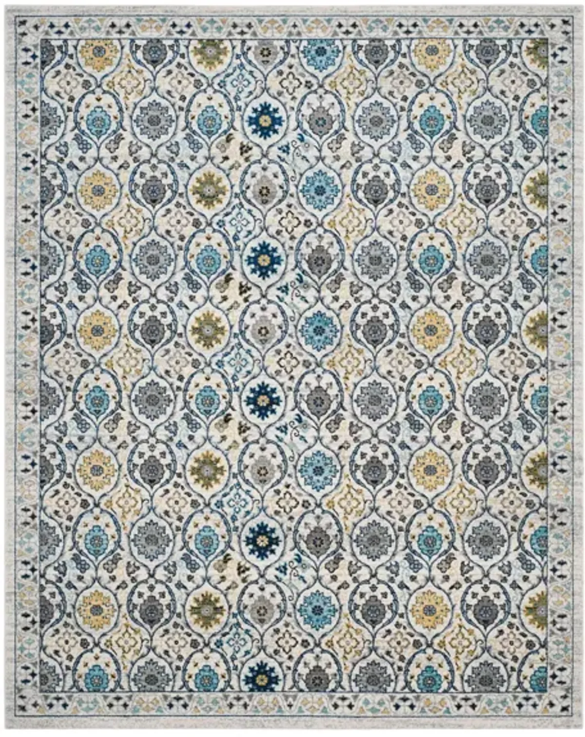 Evoke Area Rug in Ivory/Blue by Safavieh