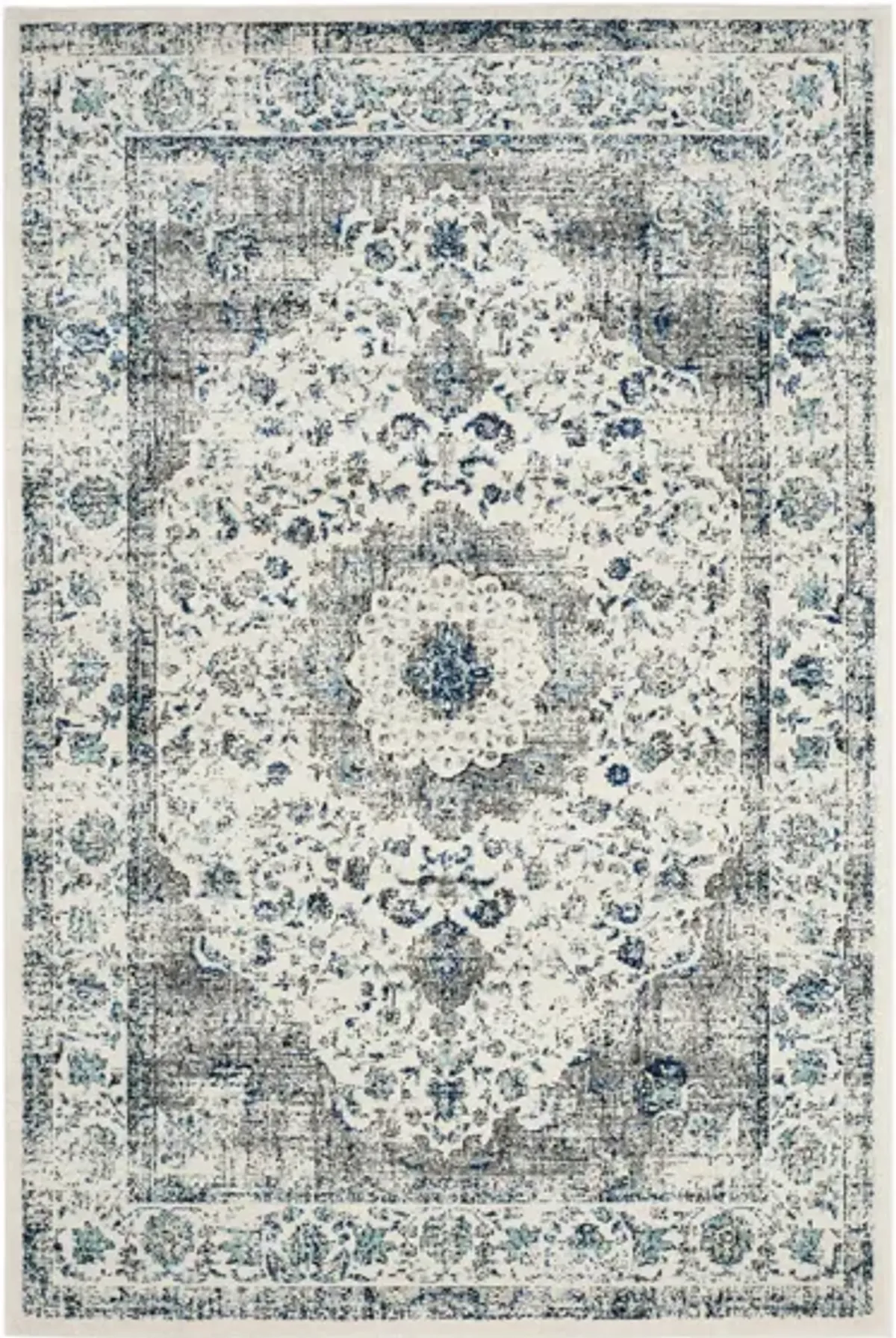 Evoke Area Rug in Ivory/Gray by Safavieh