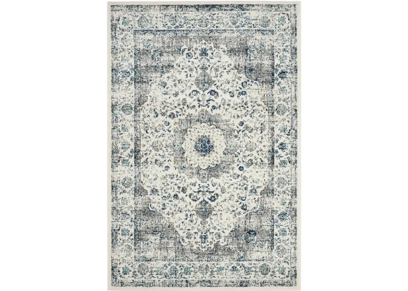 Evoke Area Rug in Ivory/Gray by Safavieh