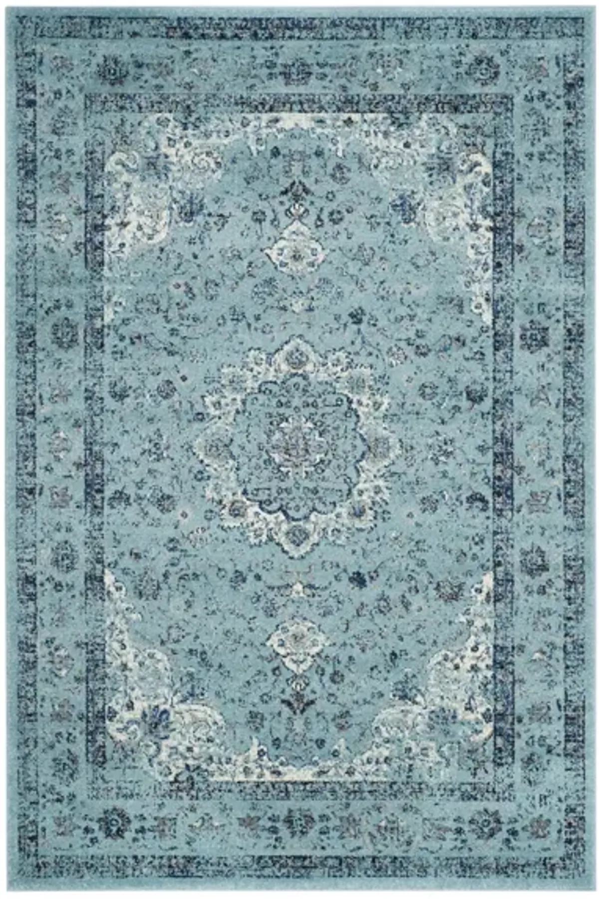 Evoke Area Rug in Light Blue/Light Blue by Safavieh