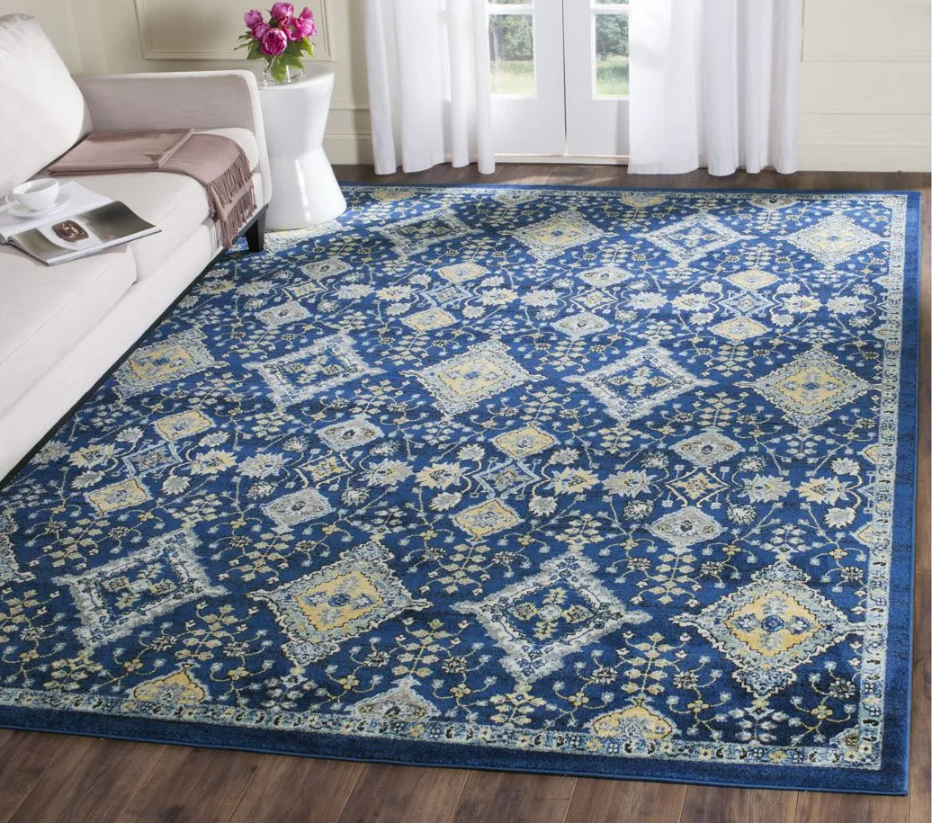 Evoke Area Rug in Royal/Ivory by Safavieh