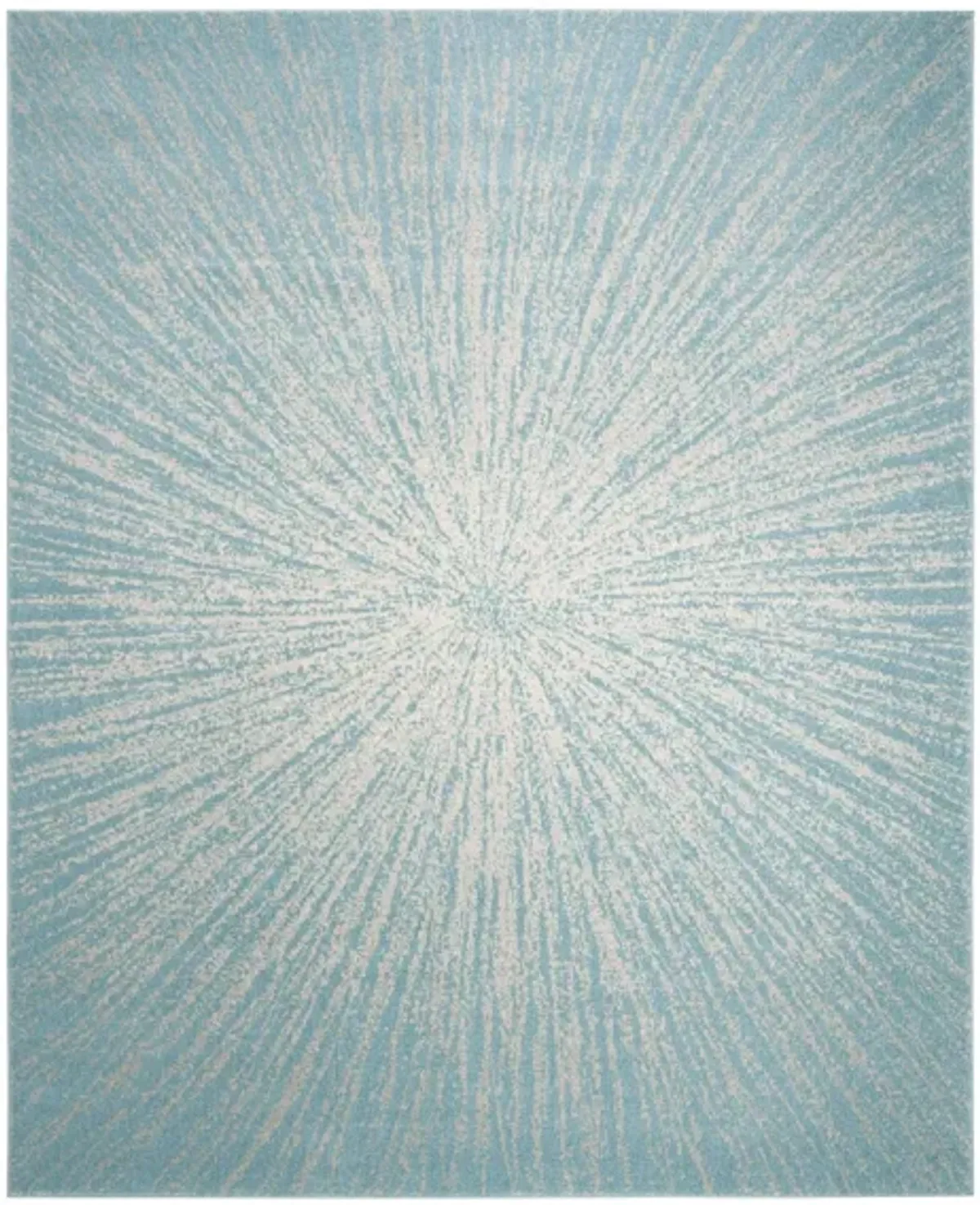 Evoke Area Rug in Aqua/Ivory by Safavieh