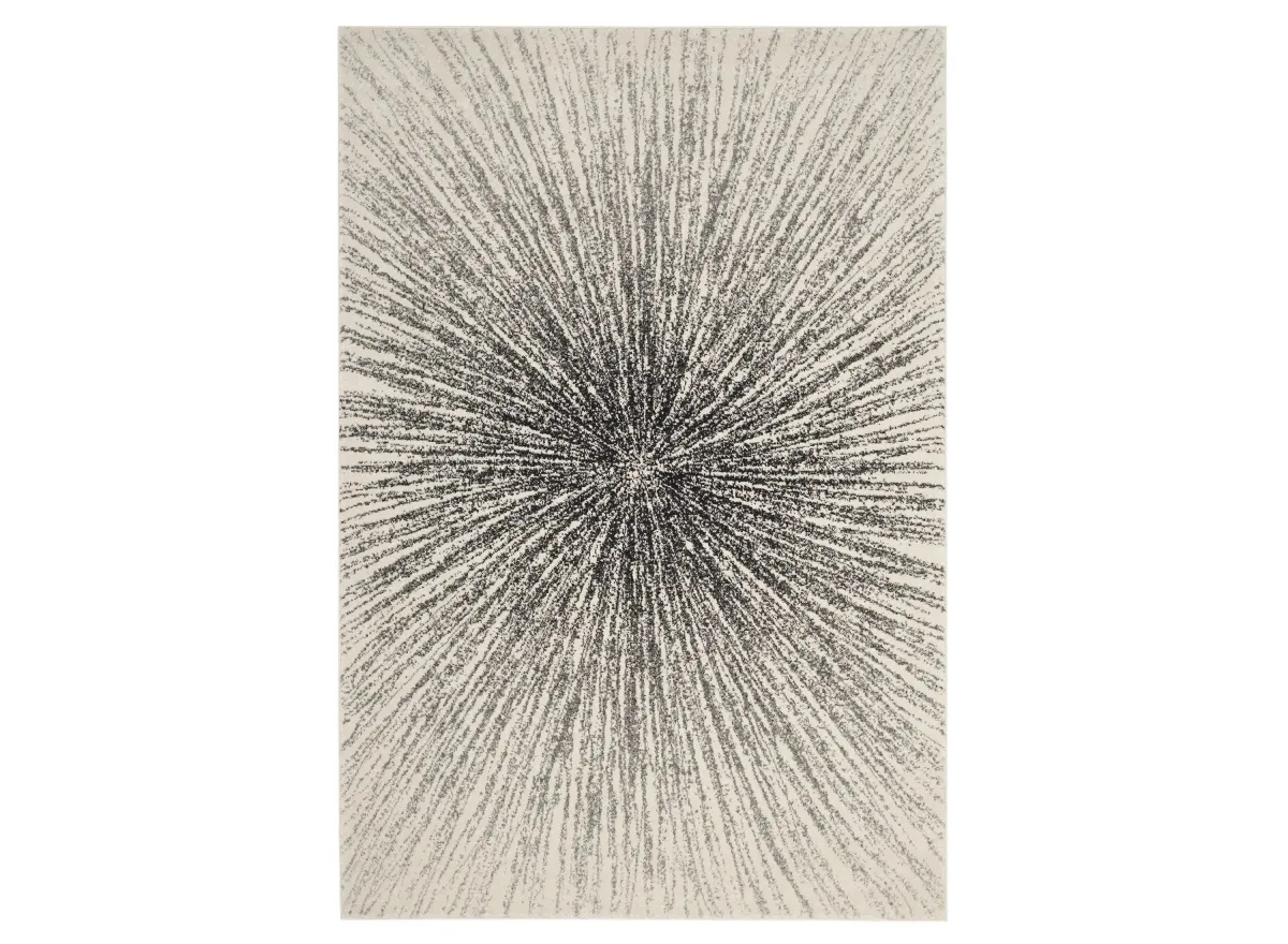 Evoke Area Rug in Black/Ivory by Safavieh