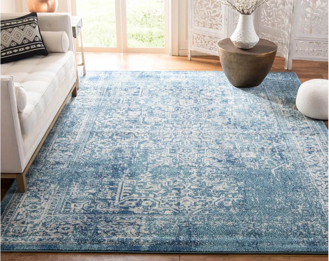 Evoke Area Rug in Blue/Ivory by Safavieh