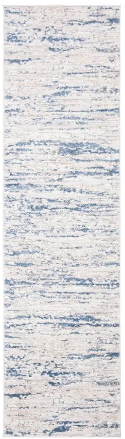 Amelia Runner Rug in Ivory / Blue by Safavieh