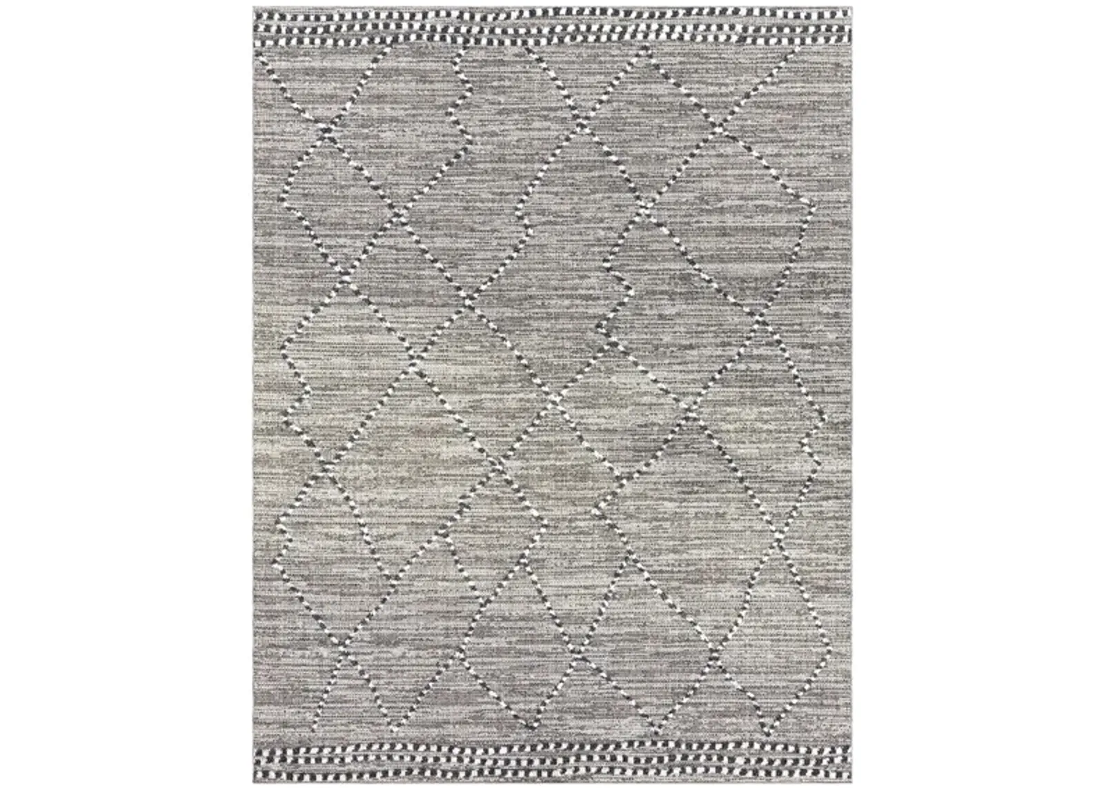 Arianna Area Rug in Charcoal, Medium Gray, Taupe, White by Surya