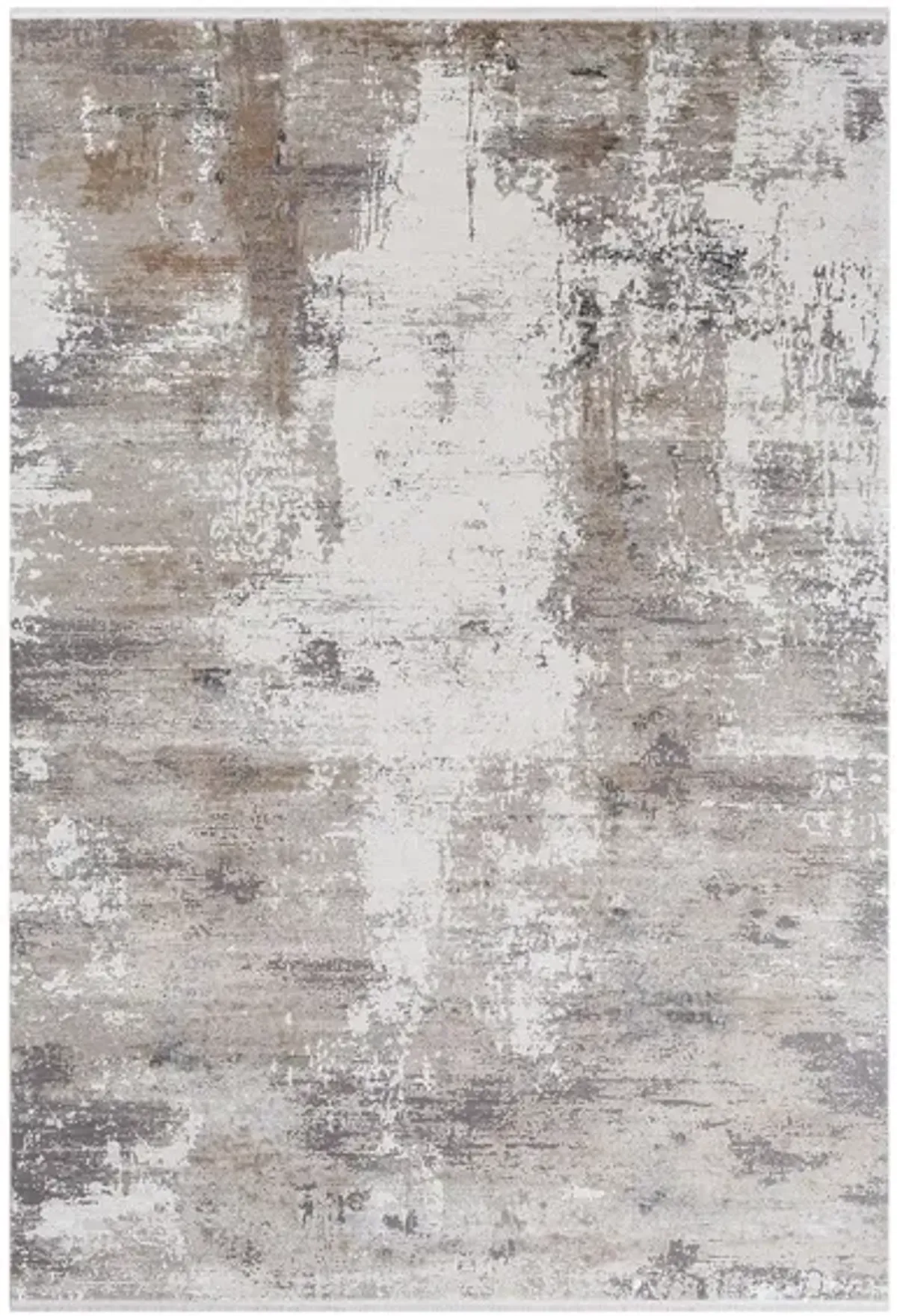 Solaris Sand Rug in Taupe, Medium Gray, White by Surya