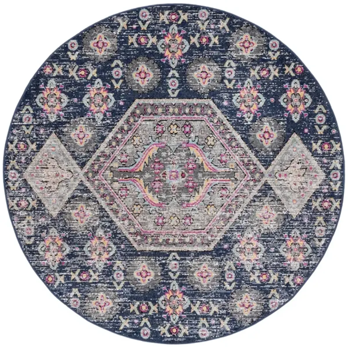 Montage IV Area Rug in Black & Multi by Safavieh