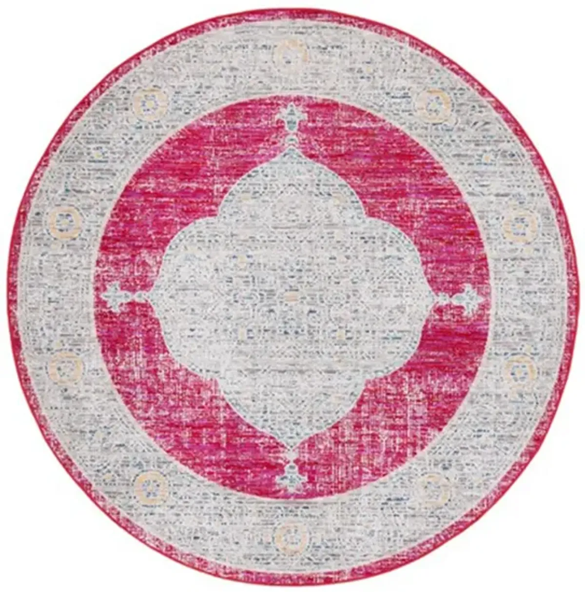 Montage IV Area Rug in Rose & Gray by Safavieh