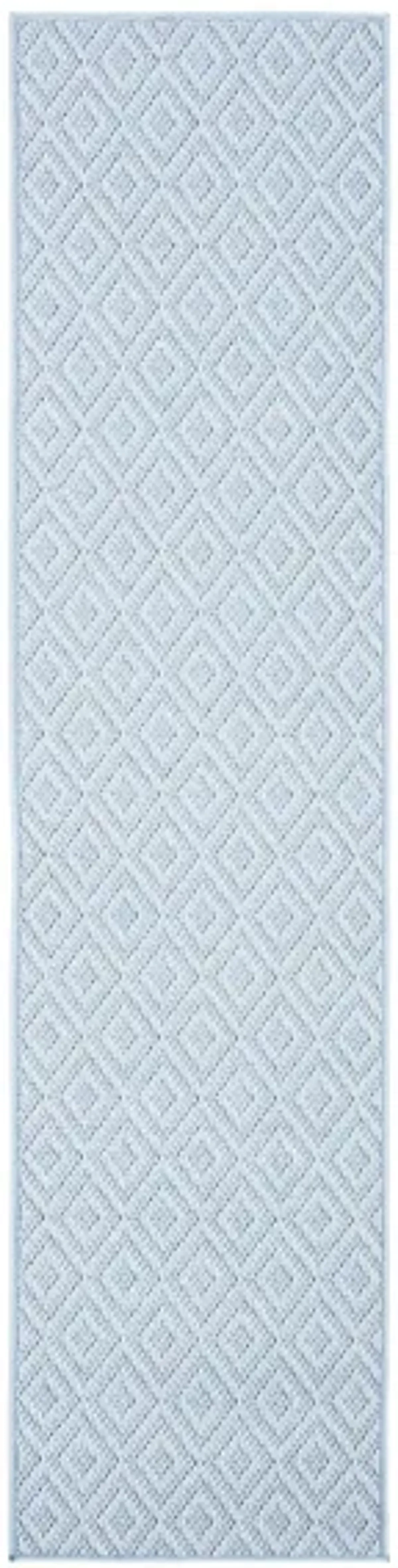 Bermuda Tight Diamond Indoor/Outdoor Runner Rug