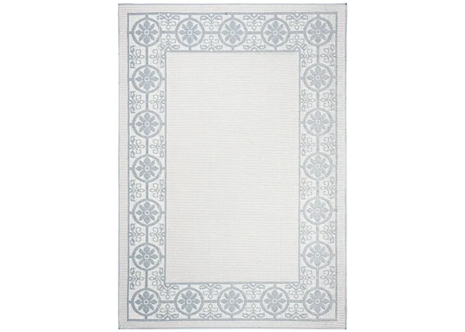 Bermuda St. David Indoor/Outdoor Area Rug in Ivory & Light Blue by Safavieh