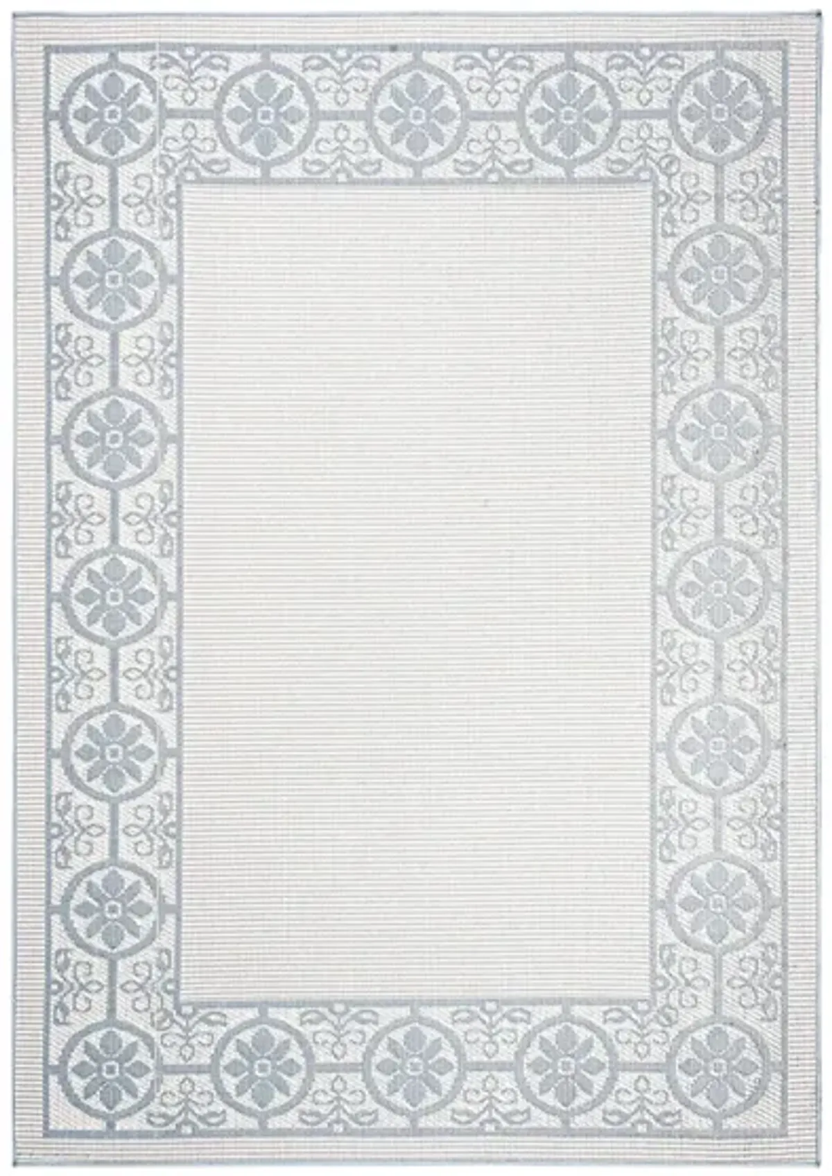 Bermuda St. David Indoor/Outdoor Area Rug in Ivory & Light Blue by Safavieh