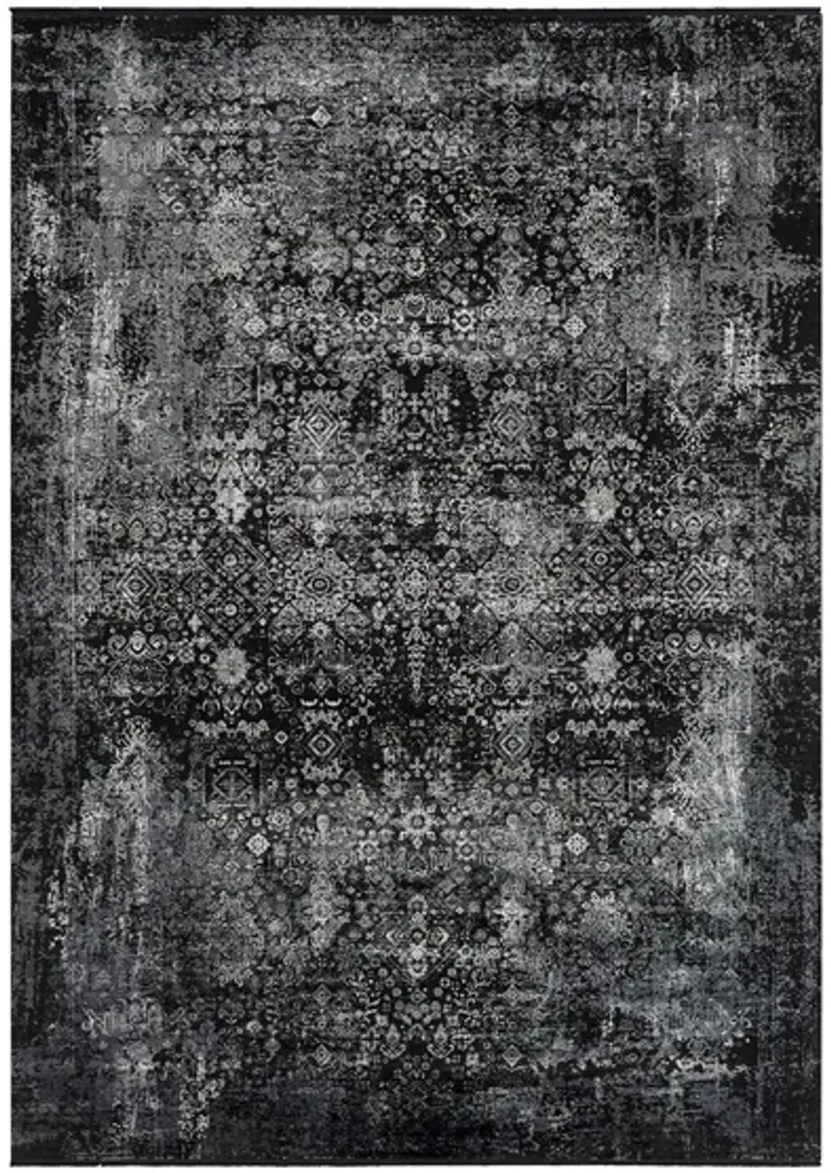 Solaris Onyx Rug in Black, Charcoal, Medium Gray, Light Gray by Surya