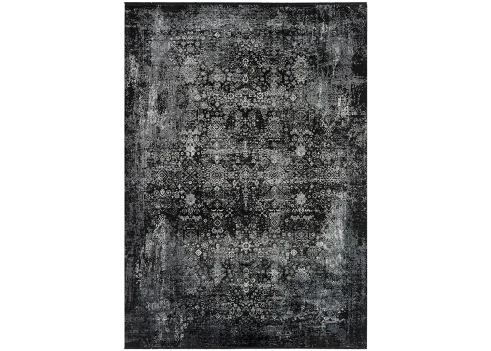 Solaris Onyx Rug in Black, Charcoal, Medium Gray, Light Gray by Surya