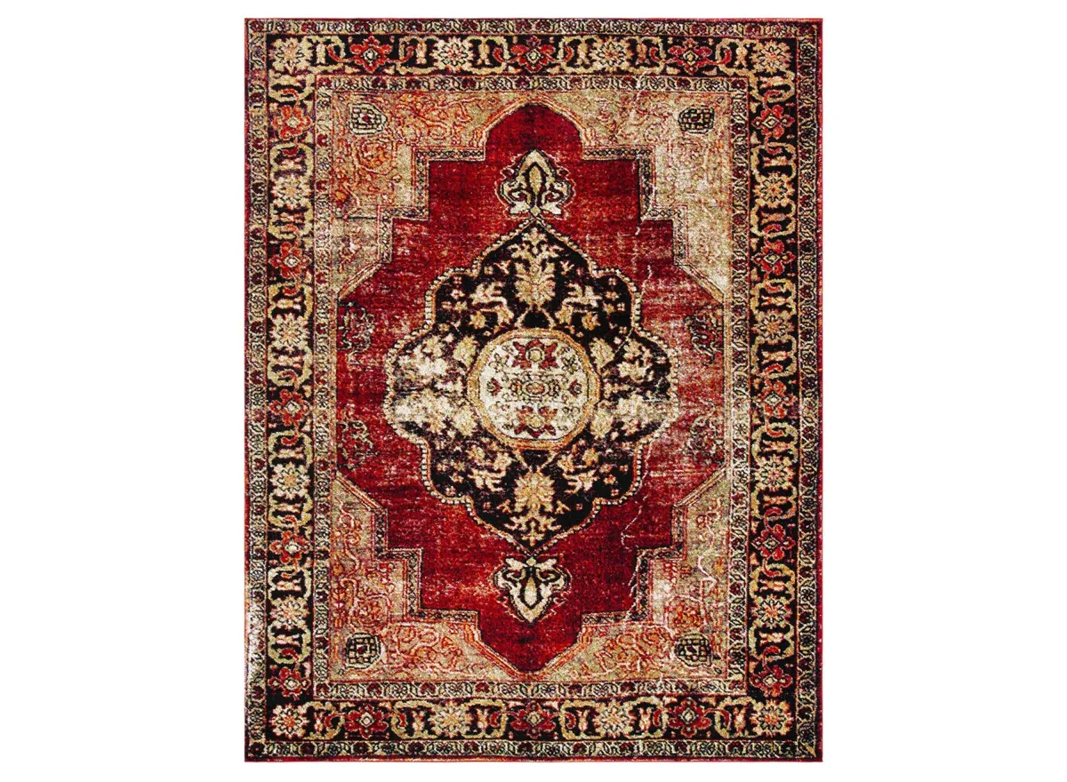 Vintage Hamadan I Area Rug in Red by Safavieh