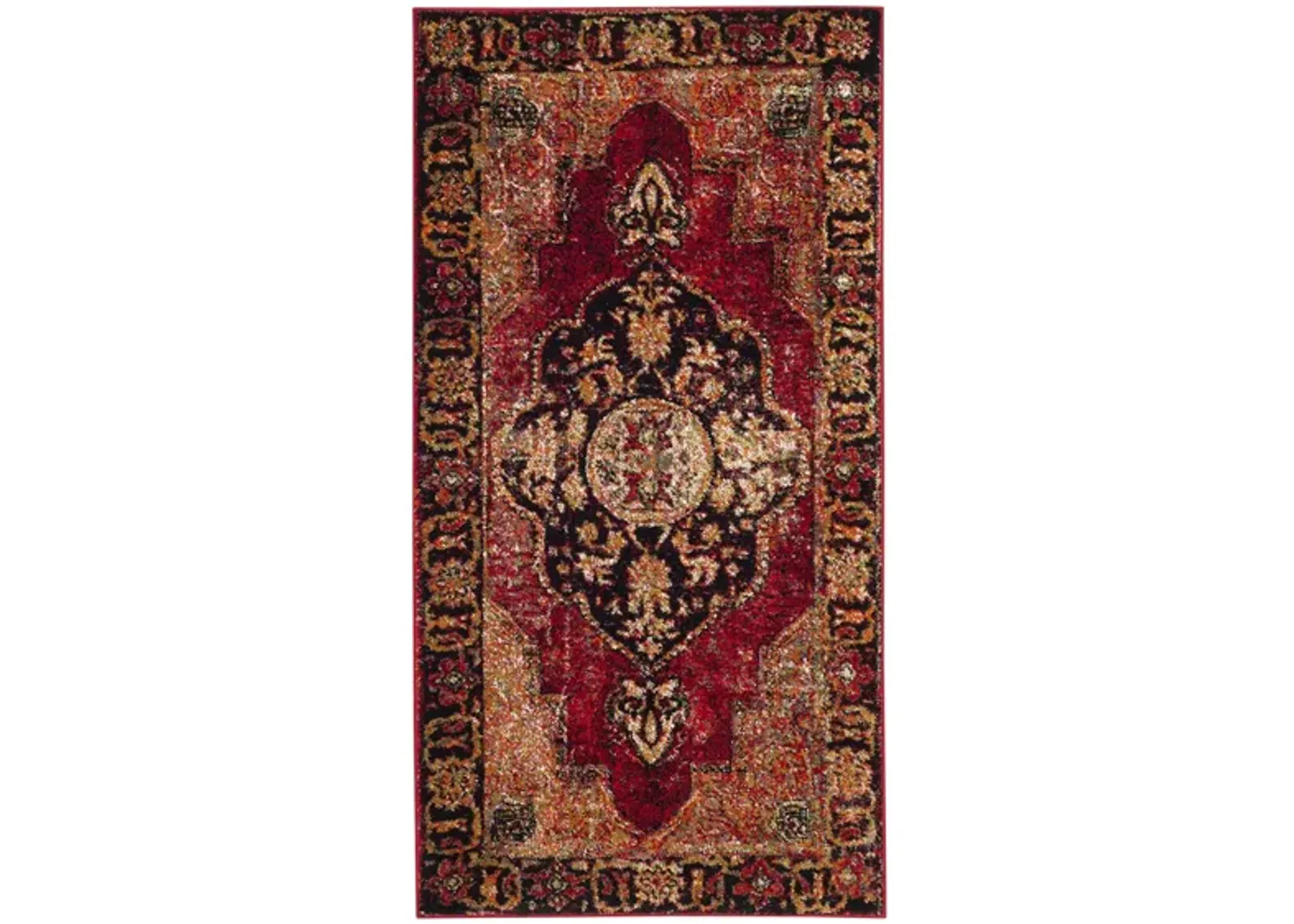 Vintage Hamadan I Area Rug in Red by Safavieh