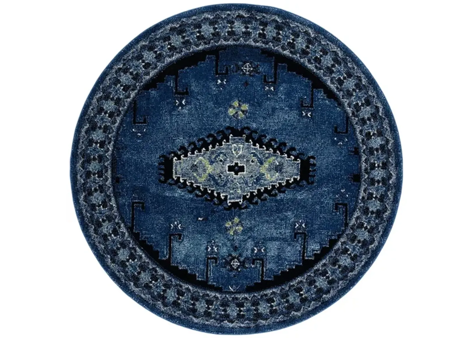 Vintage Hamadan II Area Rug in Blue & Black by Safavieh