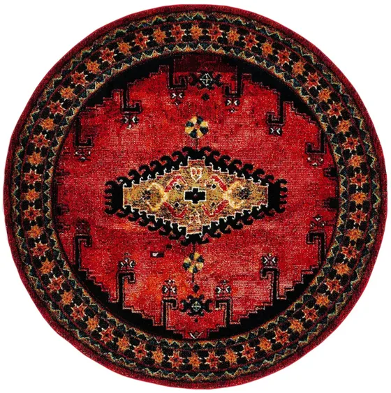 Vintage Hamadan II Area Rug in Red & Black by Safavieh