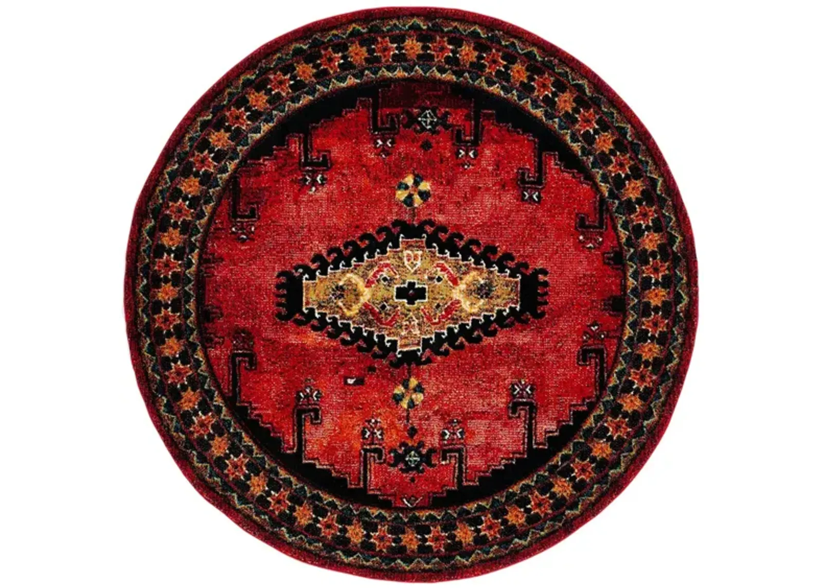 Vintage Hamadan II Area Rug in Red & Black by Safavieh