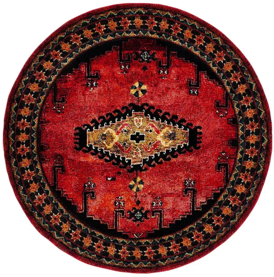 Vintage Hamadan II Area Rug in Red & Black by Safavieh