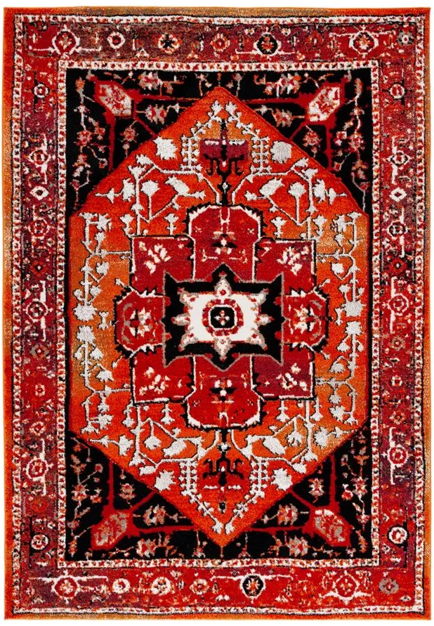 Vintage Hamadan III Area Rug in Red & Orange by Safavieh