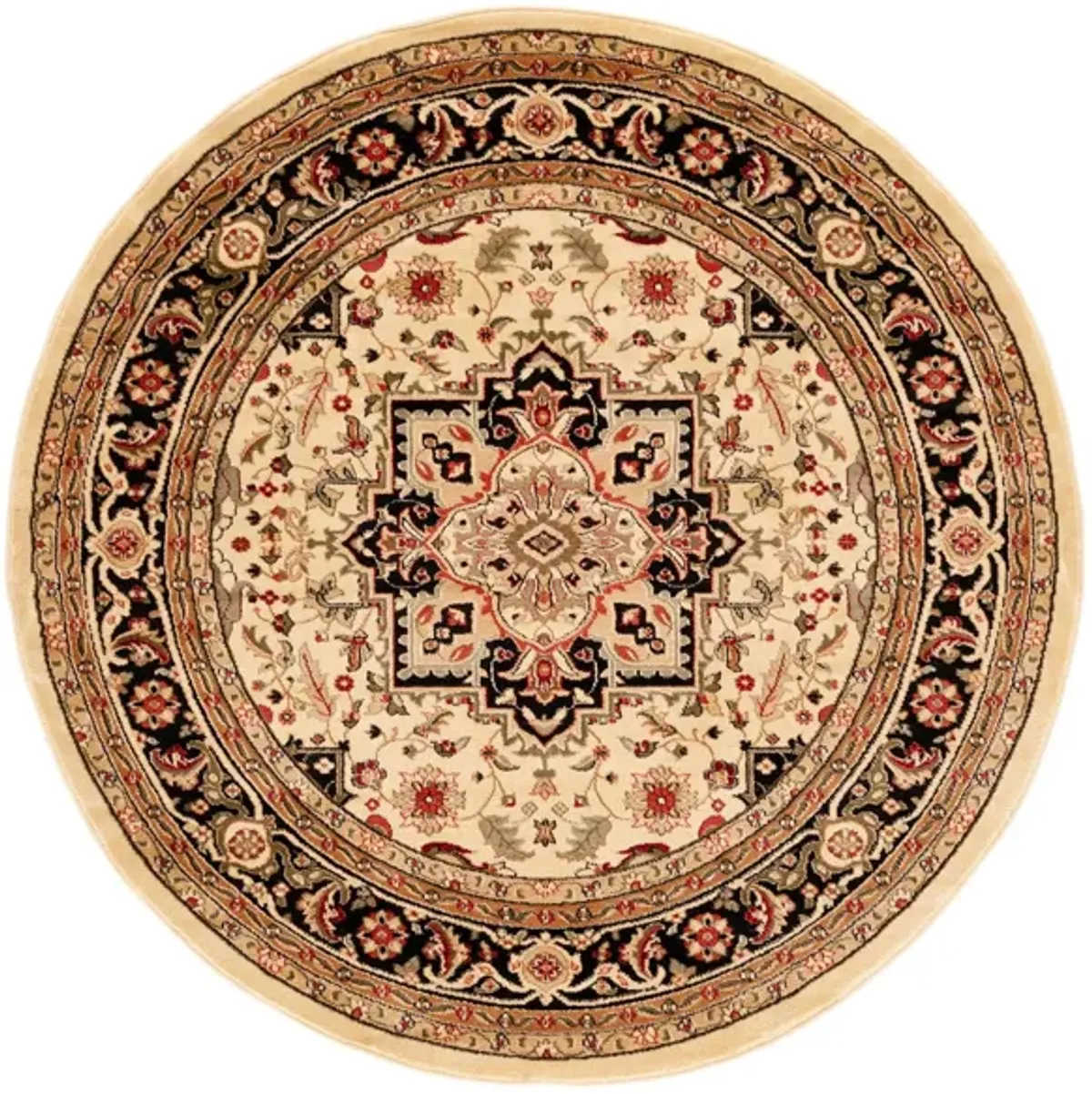 Mercia Area Rug in Beige / Black by Safavieh