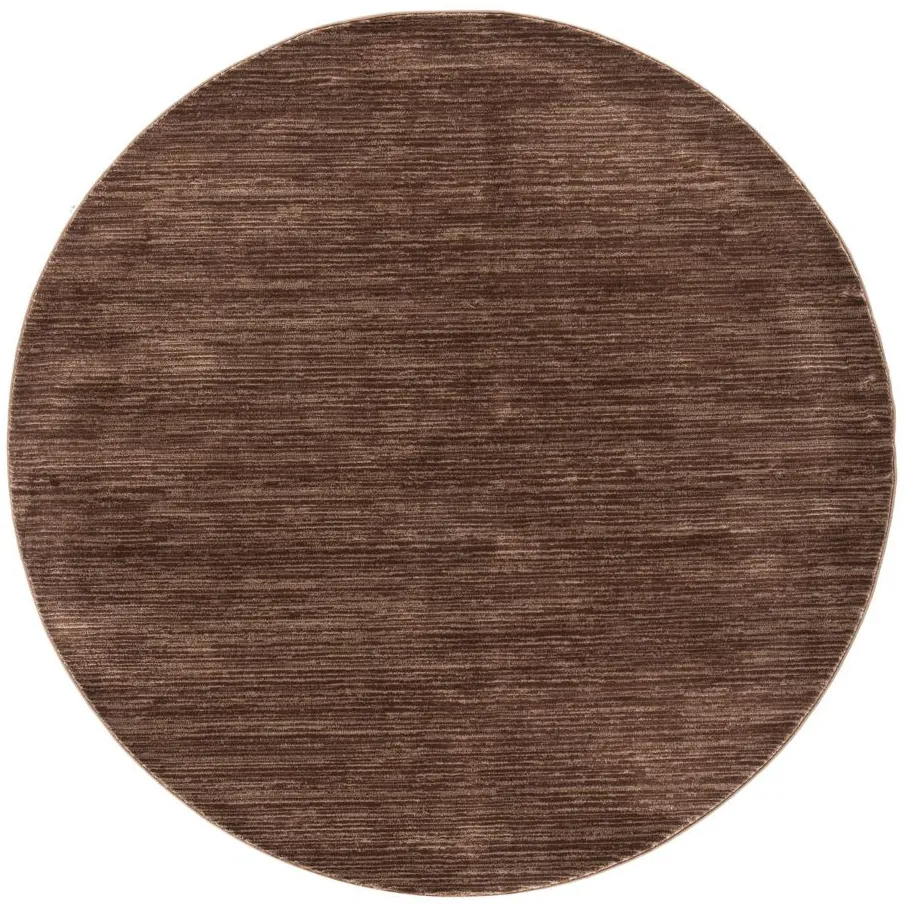 Linden Round Area Rug in Brown by Safavieh