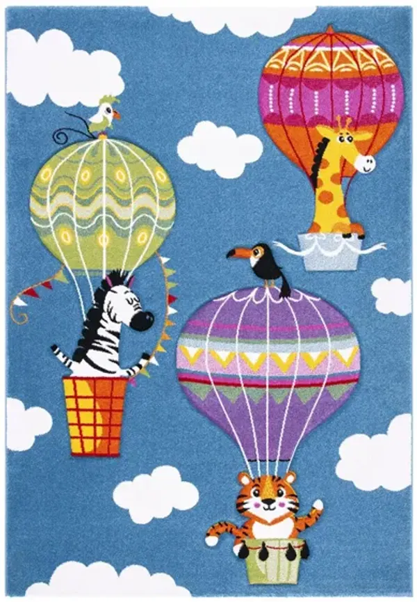 Carousel Balloons Kids Area Rug