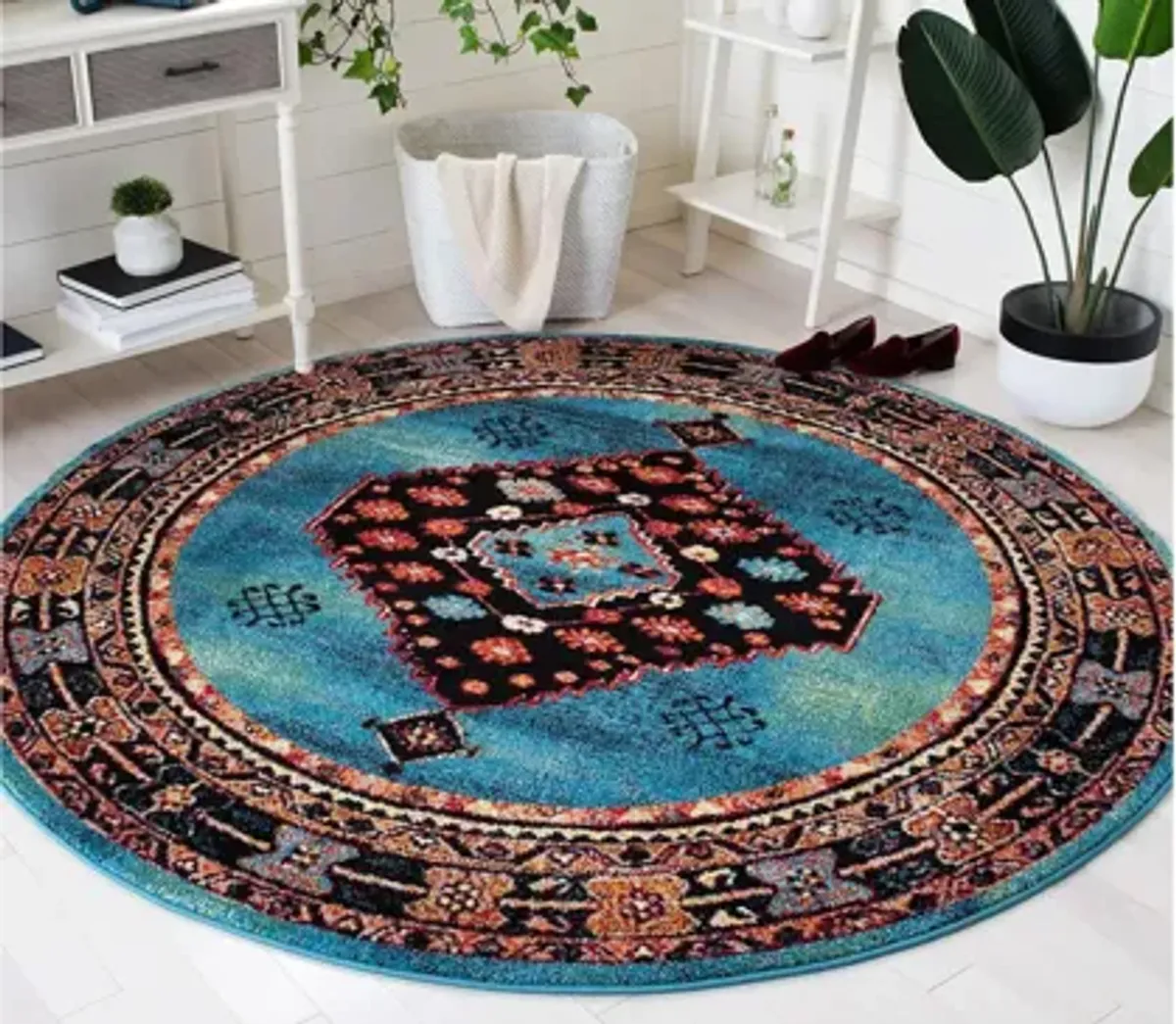 Jahan Azure Area Rug Square