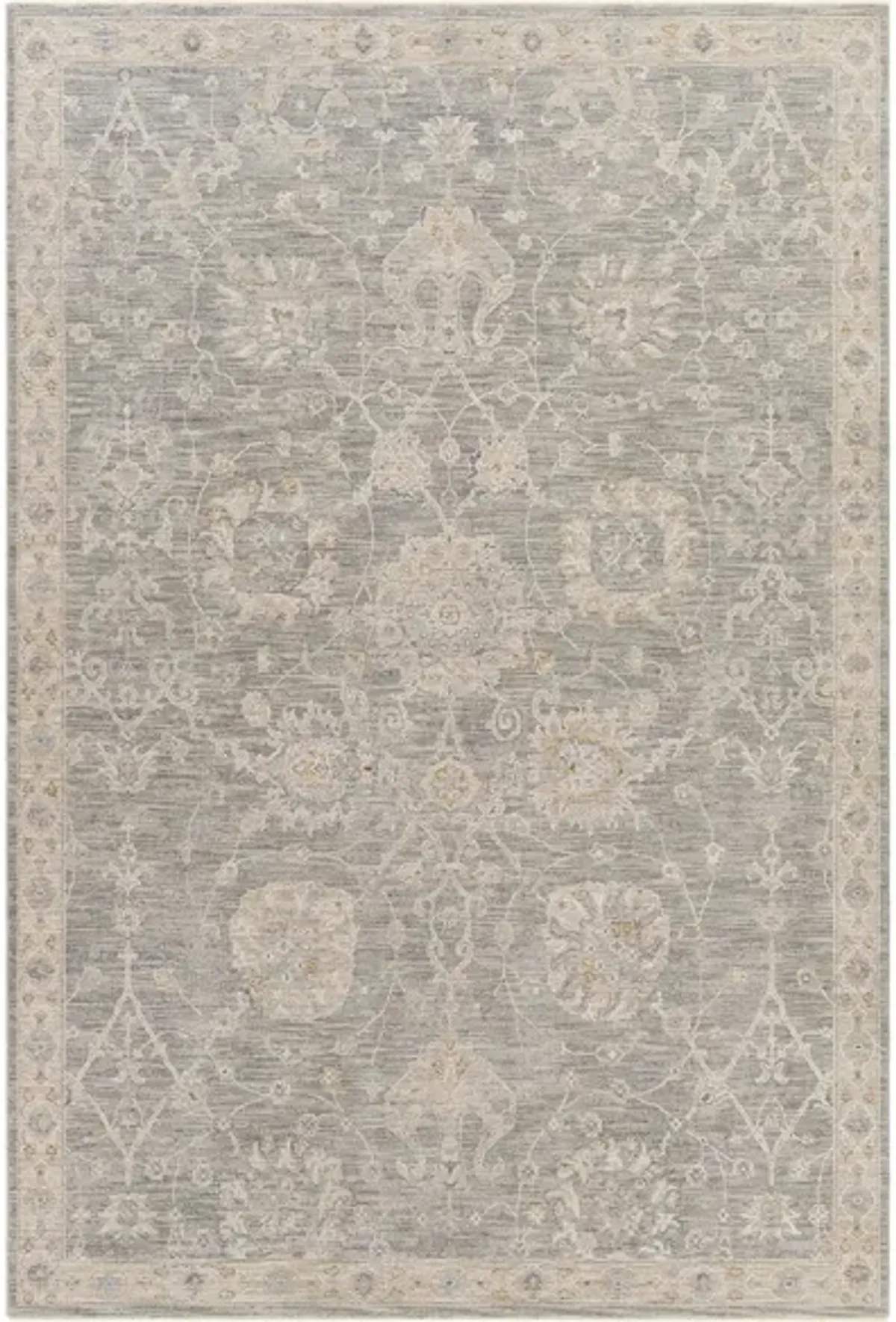 Avant Garde Area Rug in Medium Gray, Charcoal, Light Gray, Beige, Tan, Camel, Denim by Surya