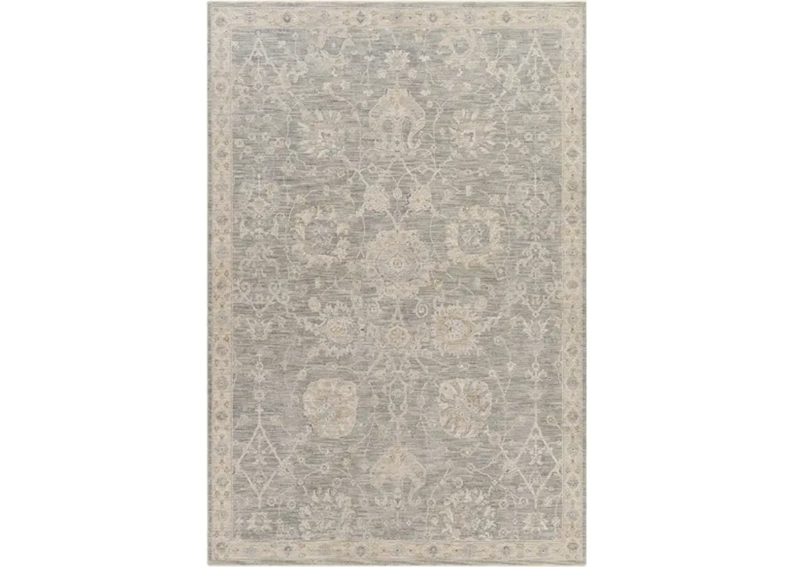 Avant Garde Area Rug in Medium Gray, Charcoal, Light Gray, Beige, Tan, Camel, Denim by Surya