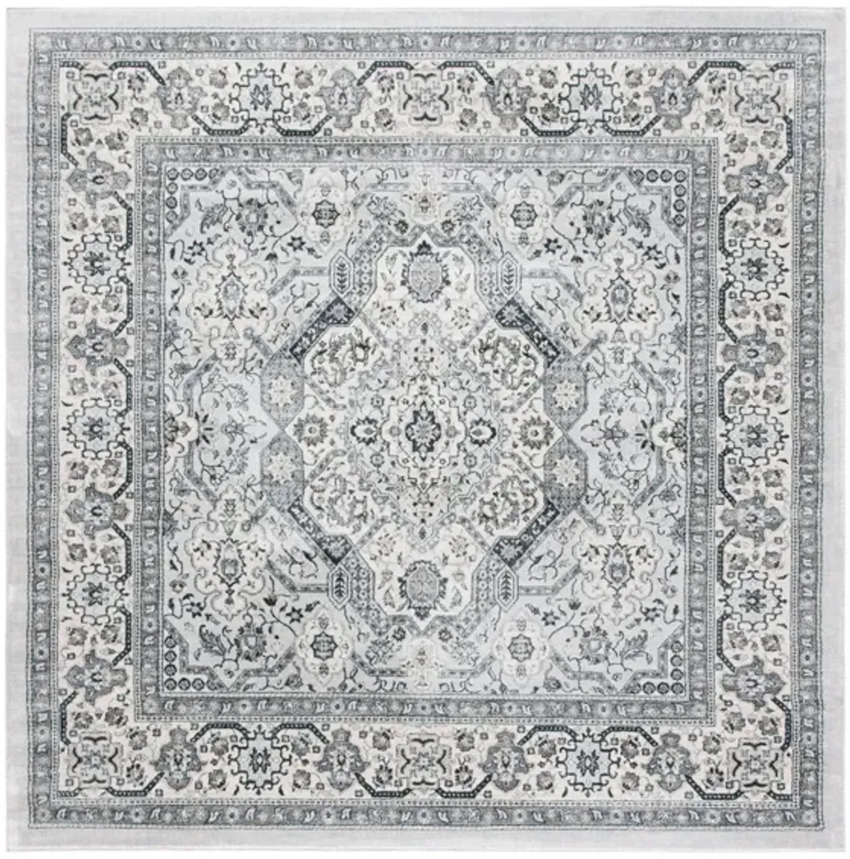 Isabella Area Rug in Gray/Cream by Safavieh