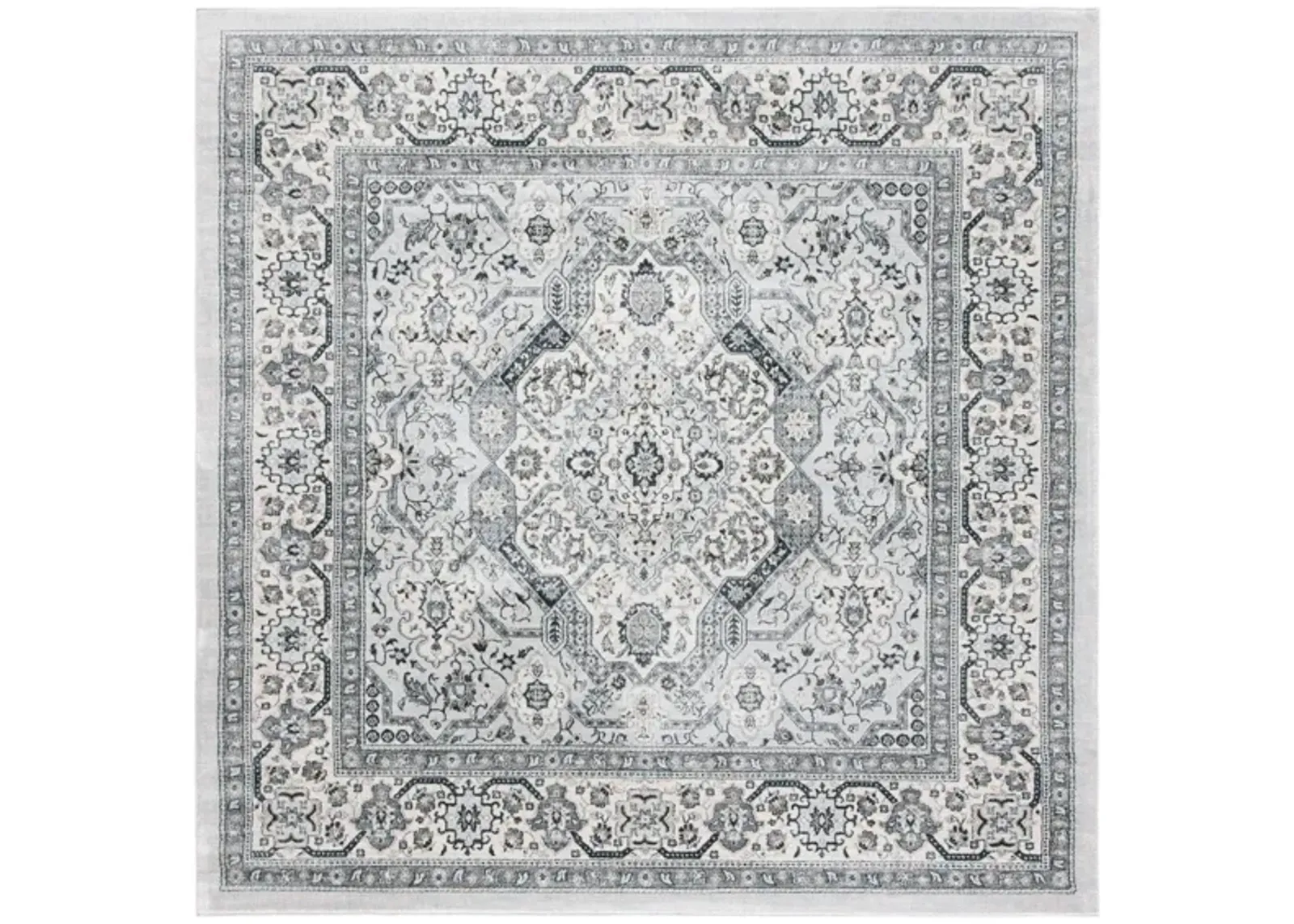 Isabella Area Rug in Gray/Cream by Safavieh