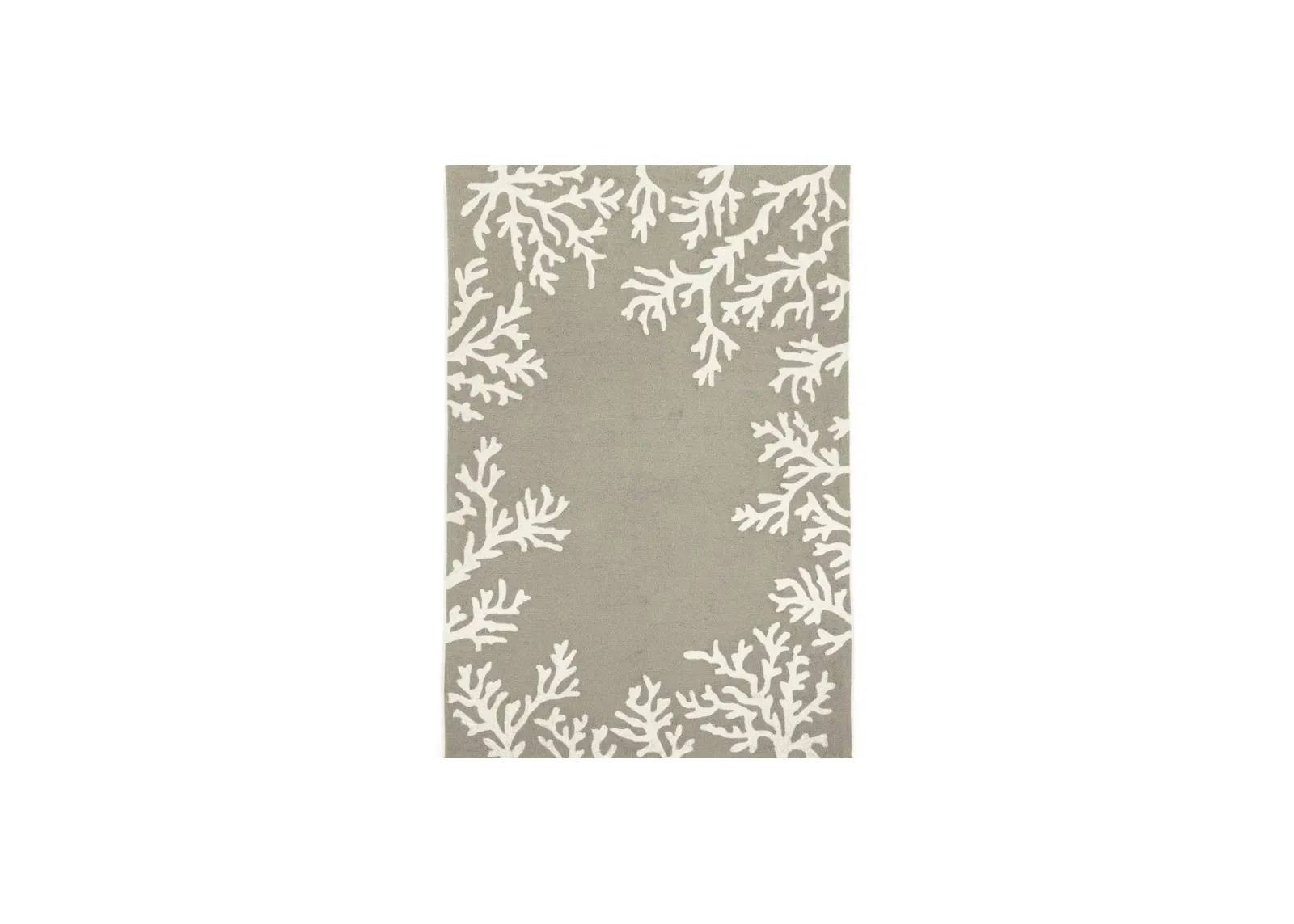 Coral Indoor/Outdoor Area Rug in Silver by Trans-Ocean Import Co Inc