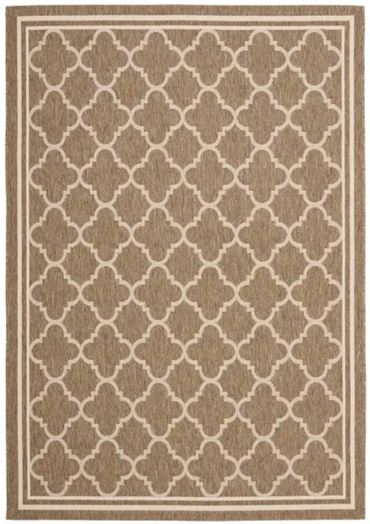 Courtyard Pathway Indoor/Outdoor Area Rug in Brown & Bone by Safavieh