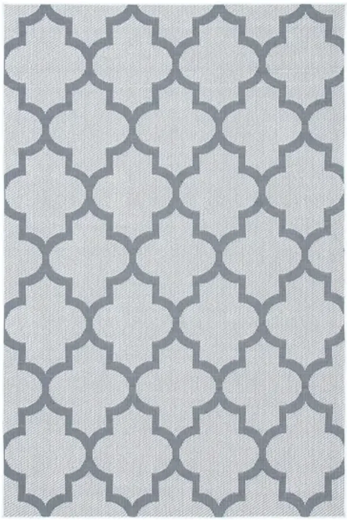 Bermuda Trellis Indoor/Outdoor Area Rug in Ivory & Gray by Safavieh