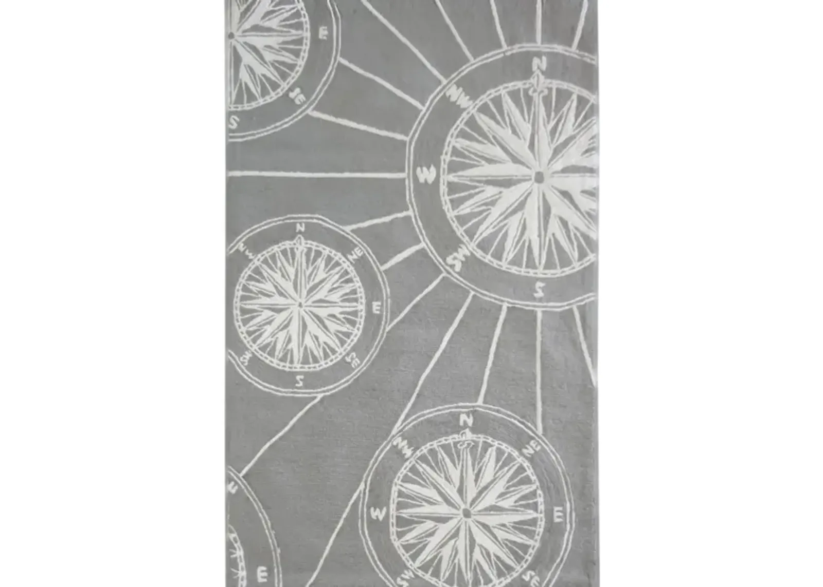 Frontporch Compass Indoor/Outdoor Area Rug in Grey by Trans-Ocean Import Co Inc