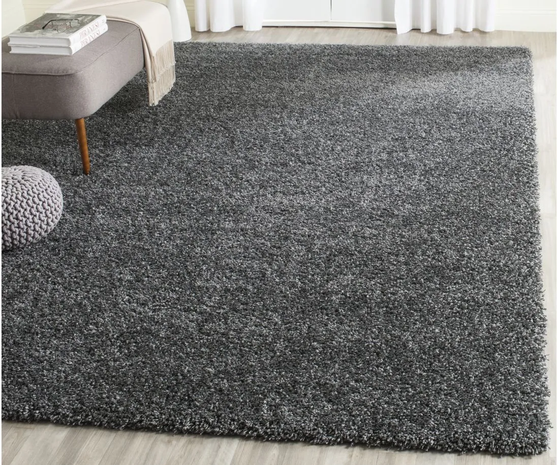 California Shag Area Rug in Dark Gray by Safavieh