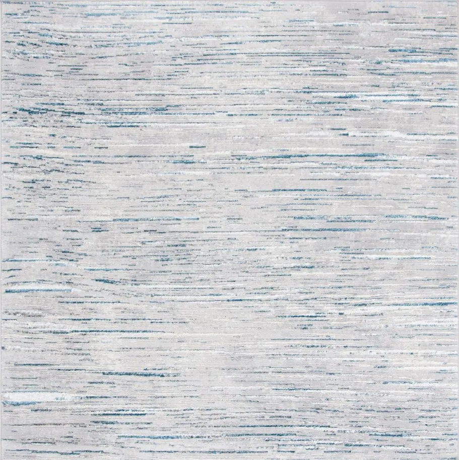 Orchard V Square Rug in Gray & Blue by Safavieh