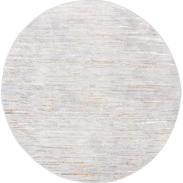 Orchard V Round Rug in Gray & Gold by Safavieh