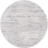Orchard V Round Rug in Light Gray by Safavieh