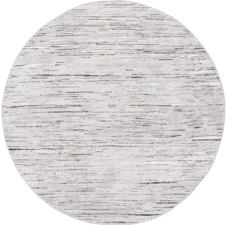 Orchard V Round Rug in Light Gray by Safavieh