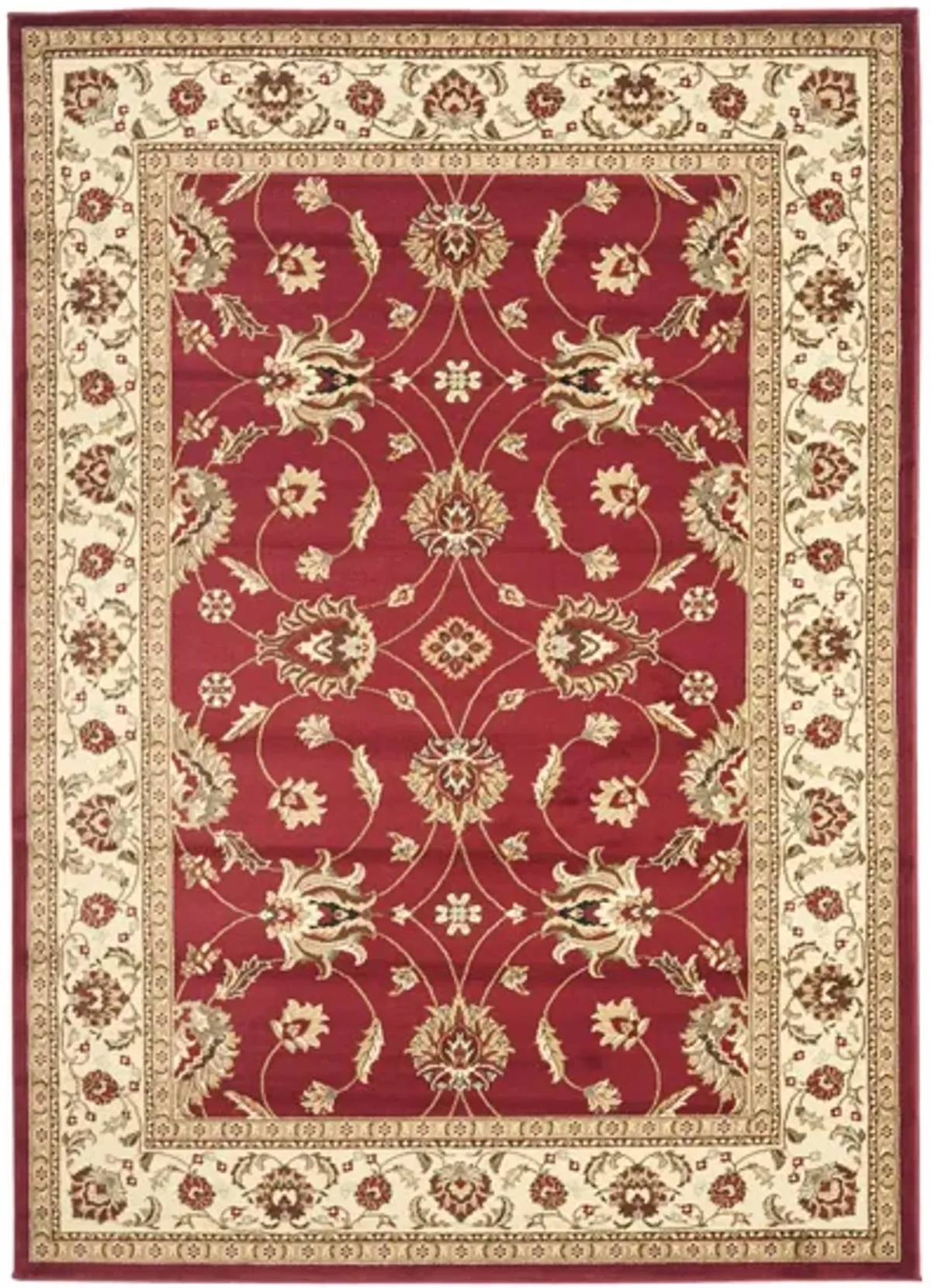 Severn Area Rug in Red / Ivory by Safavieh