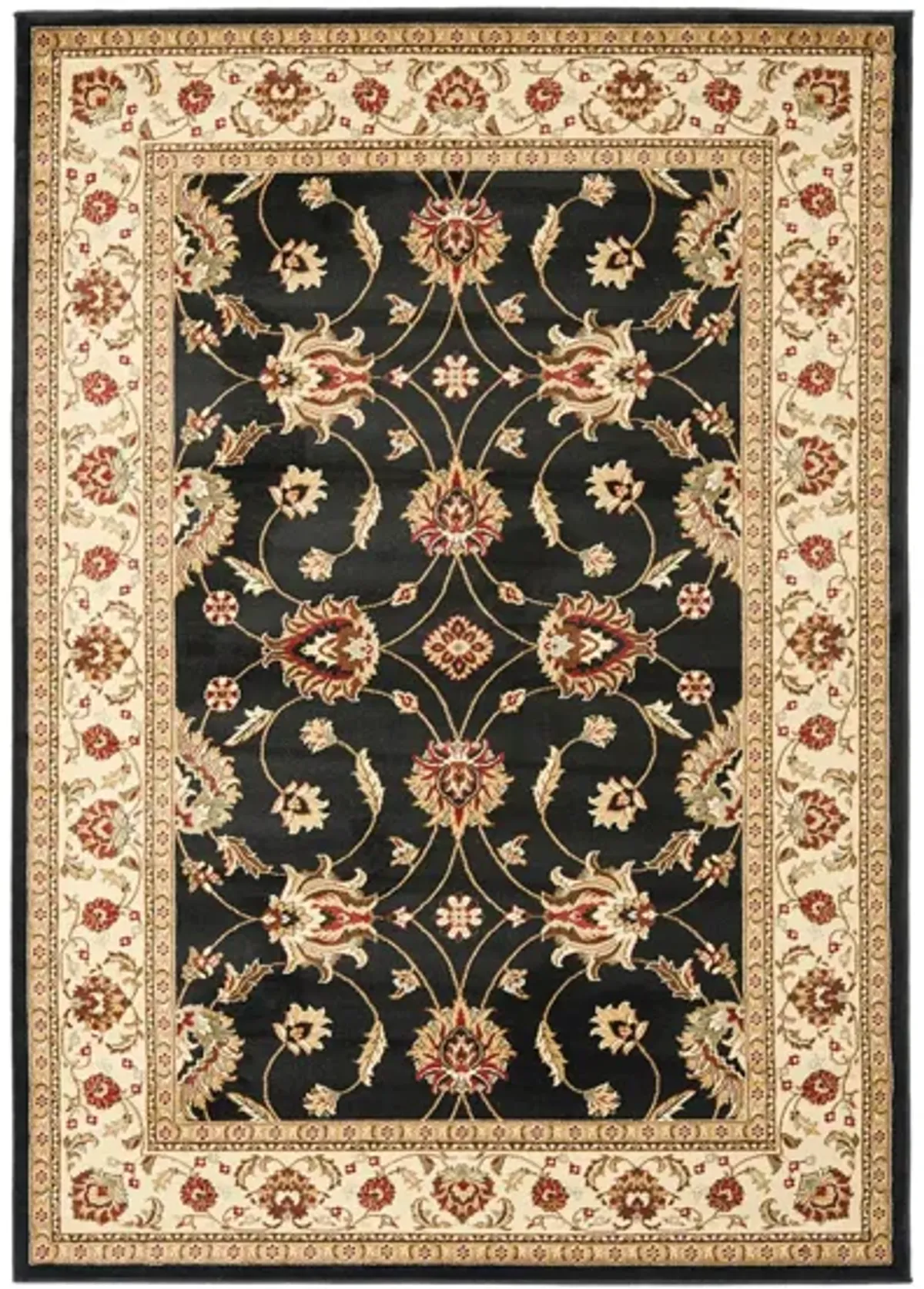 Severn Area Rug in Black / Ivory by Safavieh