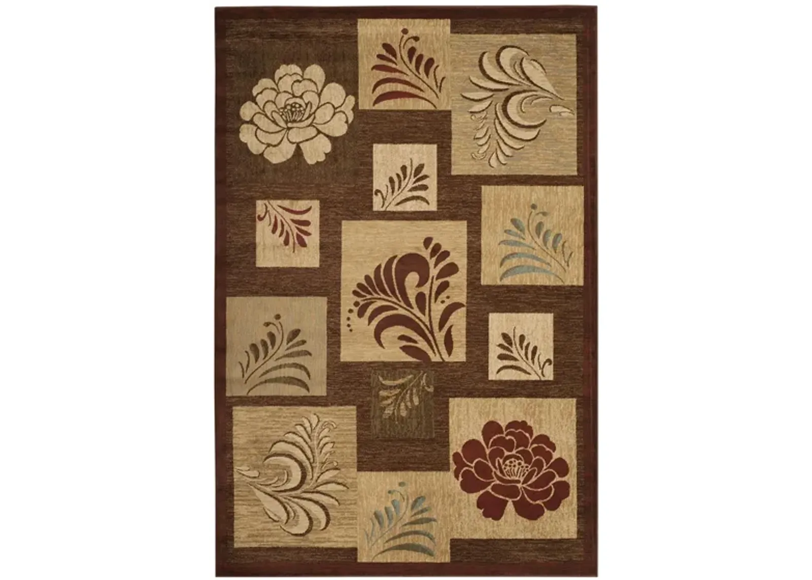 Derwent Area Rug in Brown / Multi by Safavieh