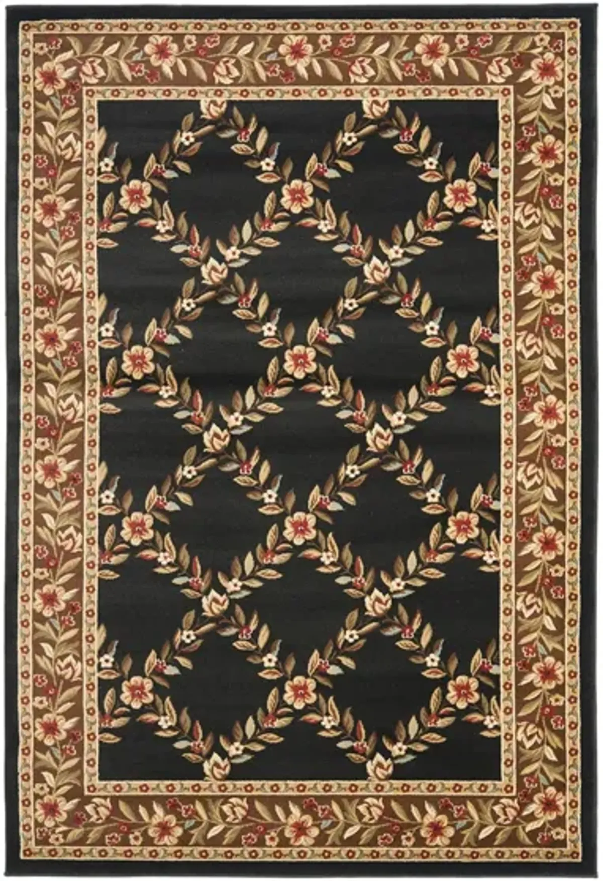 Queensferry Area Rug in Black / Brown by Safavieh